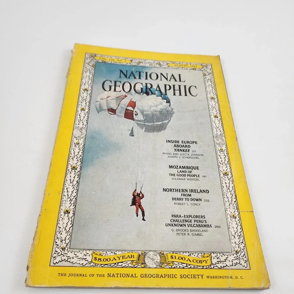 National Geographic Magazine August 1964 No Insert